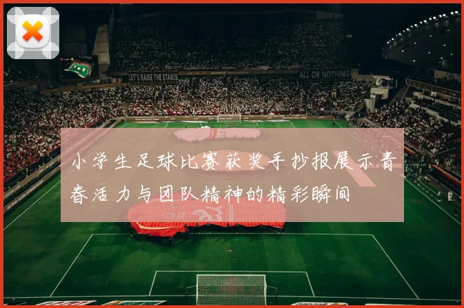 小学生足球比赛获奖手抄报展示青春活力与团队精神的精彩瞬间